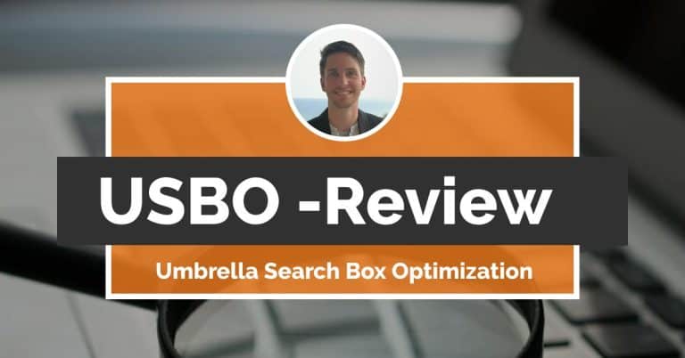 USBO - Umbrella Search Box Optimization Review - User Typing in Keyword
